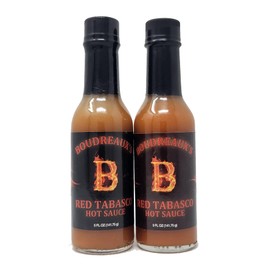 2 Pack of Red Hot Sauce Boudreaux's 5oz Bottle