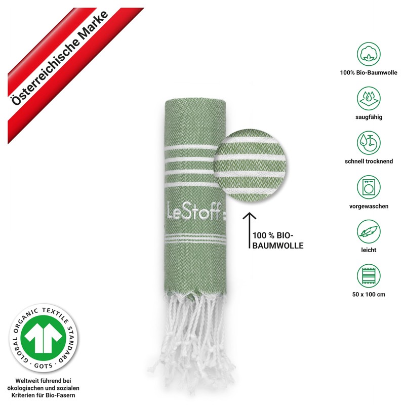 LeStoff Premium Hammam Towel 50 x 100 cm - 100%