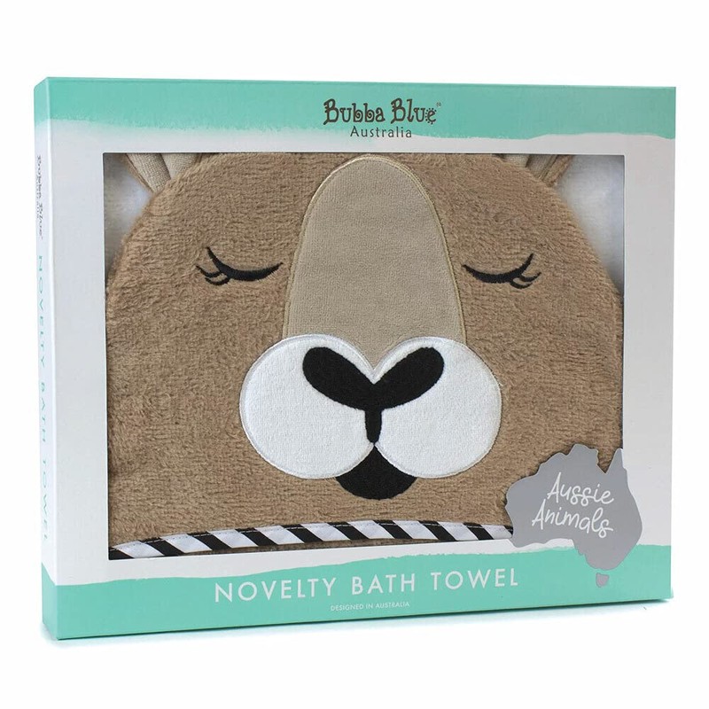 Bubba Blue Animals Kangaroo Novelty Hooded Infant/Nursery Wrap Baby Bath
