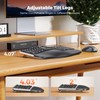 MEETION Ergonomic Wireless Keyboard Mouse, 2.4GHz Split Palm Rest Keyboard