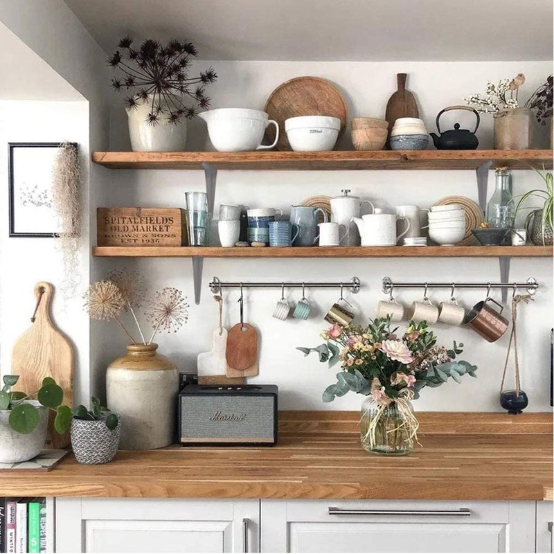 Wideskall® Metal 8" x 10" inch Wall Corner Angle Shelving