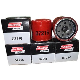Baldwin B7216 Spin-on Lube Oil Filter, Heavy Duty 23 Micron, Replaces John Deere M806419, for 770 790 1070 and 2025R Compatible with Tractors with Yanmar Engines (Pack of 6)