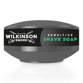 Wilkinson Sword shaving soap for sensitive skin Ideal for men's toiletry bags, home barber kits, shaving soap and bowl for sensitive skin, 1 pack