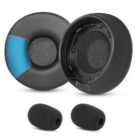 Replacement Ear Pads Compatible with Jabra Engage 55/65/75 Stereo Version Headset Earpads with Softer Protein Leather (Not Fit Engage 50, Engage 55/65/75 Mono Version)