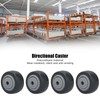 4Pcs Mute Wheel PU AntiWinding Furniture Trolley Directional Caster 2in