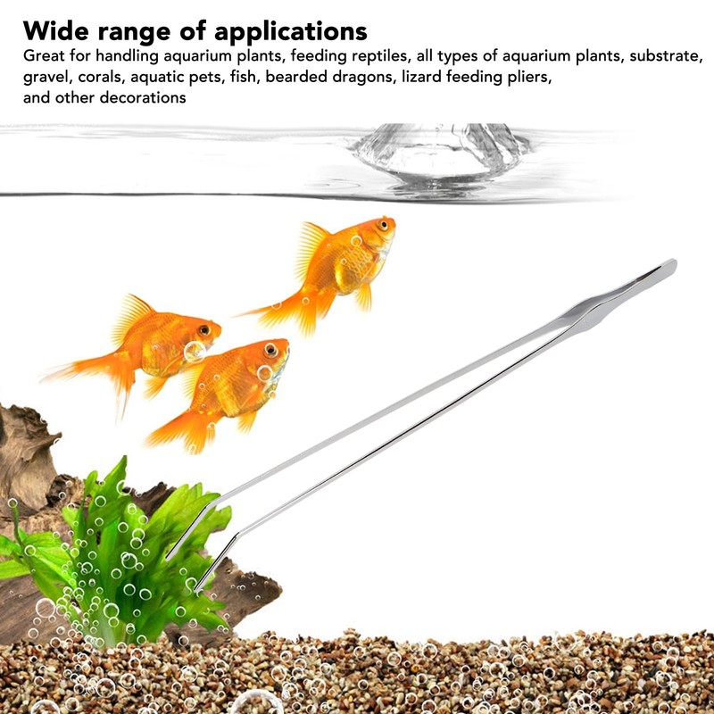 Aquarium Tweezers Professional Stainless Steel Rust Proof Reptile Feeding Tong