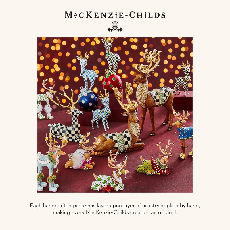 MACKENZIE-CHILDS Patience Brewster Dash Away Figurine, Christmas Home Decor, Sitting