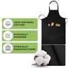 Bronta Mill Plain Unisex Chef Work DIY Apron with Twin