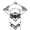 Crystal Candle Holders Set of 2-8" Tall Candlestick Holder for