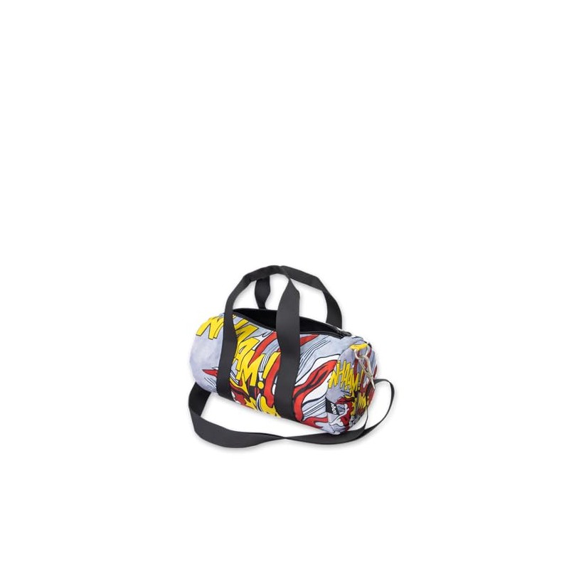 Roy Lichtenstein Whaam! Weekender Recycled, Silver, Yellow, Red, Silver, Yellow,