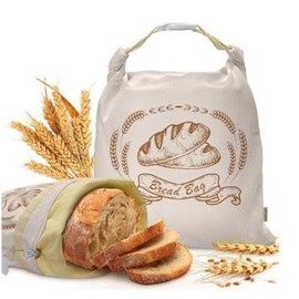 EHZYP 2 Packs Beeswax Bread Bags - 19x13 Inch Reusable Bread Storage Bags,Bees Wax Lined Bread Bags for Home Cooks fresh bread storage Easy Clean(Berry)