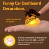 wonuu Car Rubber Duck with Light, Yellow Ducky with Bandana