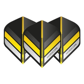 Hardcore Stripes Extra Thick Standard Dart Flights – 5 sets Per Pack (15 flights in total) & Red Dragon Checkout Card