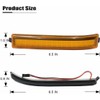 GTINTHEBOX Amber Lens Amber Led Side Mirror Marker Turn Signal