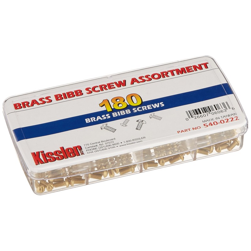 Kissler & Co. 540-0222 Bibb Screw Kit (180 Piece)