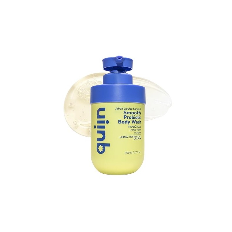 Quiin Smooth Probiotic Body Wash – Limpiador corporal con probióticos,
