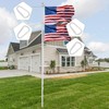 CQ Garden Flag Snap Hooks, Large Size Aluminum Metal Flag