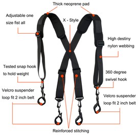 Men Paddded Adjustable Tool Belt Suspender Duty Belt Suspender Tactical Duty Belt Harness For Duty Belt