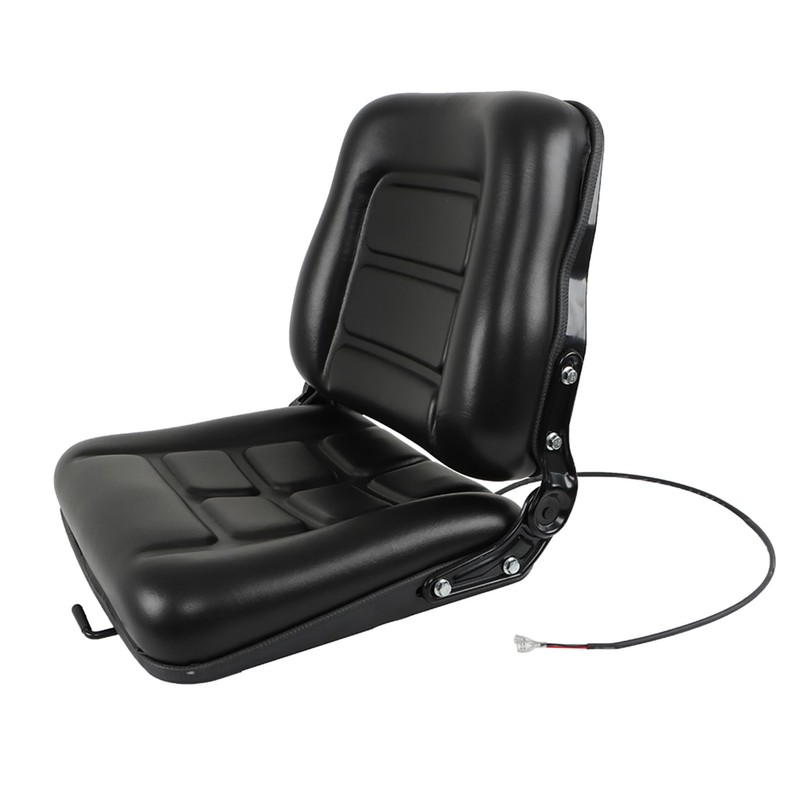 munirater Universal Fold Down Forklift Seat with Adjustable Angle Back