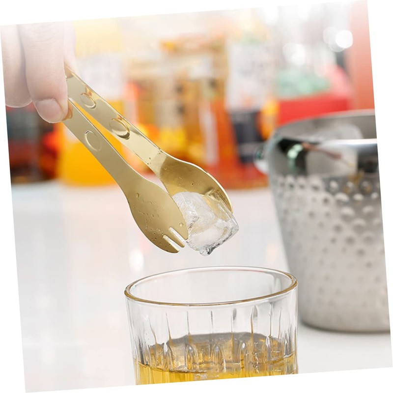 Ciieeo 304 Stainless Steel Ice Cube Tongs – Thick Food