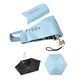 JunyueLiang Sun Umbrella, Light Blocking, Heat-Shielding Folding Umbrella, Compact, Portable, Convenient Storage Pouch, For Both Sunny and Rainy Weather, UV Protection, Lightweight, Stylish, Women's,