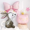 5pcs Bunny Balloons Woodland Rabbit Animals Foil Balloons Easter Balloons