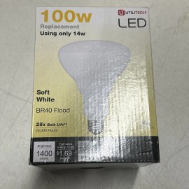 Utilitech Led 100 Watt Flood Light Bulb 14w Floodlight