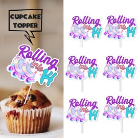 S-Zroll-14 Ice Cream Fruit Dessert Cupcake Topper Colorful Glitter Happy Birthday Sensory Pop Game Theme Decor Supplies Baby Shower Boys Girls Birthday Party Decorations