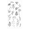 Sizzix Set di 17 timbri trasparenti Garden Botanicals di Lisa