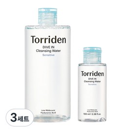 Toriden Dive-in Low Molecular Hyaluronic Acid Cleansing Water 400ml + 100ml Set, 3 Sets / 토리든 다이브인 저분자 히알루론산 클렌징워터 400ml + 100ml 세트, 3세트