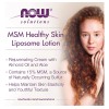 Now Solutions, Loción Liposomal Msm Para Piel Sana, Crema Re