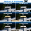 Peasur 4x4in Solar Post Cap Lights Outdoor with 3 Modes,