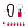 LUEXBOX 1/4 Inch Bit Holder Keychain, Hex Screwdriver Bits Holder