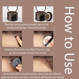 Hairline Powder,Enhance Hairline Powder, Hairline Powder Instantly Conceals Hair, Root Touch Up Hair Powder (Light Blonde, Medium)