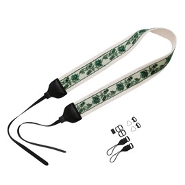 UNIKSTRAP Original Design Adjustable Camera Strap Green Lace, 2 Inch (5cm) Width, Fit for Canon Nikon Sony Interchangeable Lens Digital Camera/DSLR