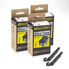 Eastern Bikes 700c x 35/43 Premium Inner Tube Replacement Kit, 39mm Presta Valve (3 Pack)