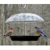 Kingsyard Adjustable Platform Bird Feeder for Outdoors Hanging, Metal Tray