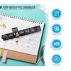 Weekly Pill Organizer with 7-Day Medication and Vitamin Holder Container,
