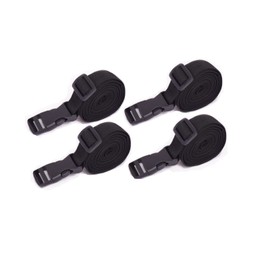 Luggage Straps, Multifunctional Luggage Packing Straps, Adjustable Nylon Straps with Quick Release Buckles for Camping, suitcases, Hand Luggage, Backpacks, Sleeping Bags, etc.4 Pack (Black, 100x2.5cm)