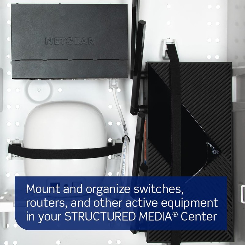 Leviton 14" Wireless Structured Media Center, Enclosure Only, 49605-14E, White