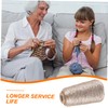 jojofuny Sparkly Glitter Cotton Yarn Set Golden Knitting Yarn Balls