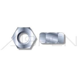 (15 pcs) 2-1/4"-12, Hex Finished Nuts, Hot Formed, Steel, Zinc Plated