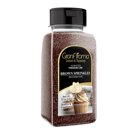 GranAroma Brown Sprinkles, 12 oz, Decorative, Cakes & Cupcakes