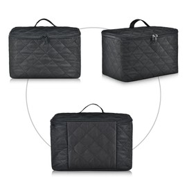 Digital Hand Mixer Carrying Bag for KitchenAid 5/6/ 7/9 Ultra Power Speed Hand Mixers, Portable Travel Storage Case Bag with Handle for Kitchen Aid Mixer Accessories (Box Only) (Black)