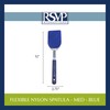 RSVP International Kitchen Tool Collection Flexible Nylon Spatula, Stainless Steel