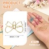PATIKIL 40pcs Document Clips, Office Clips, Paper Clamp Clips, Butterfly