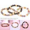 6pcs Beaded Bracelet Shiny Crystal Simple Style Women Girl Jewelry