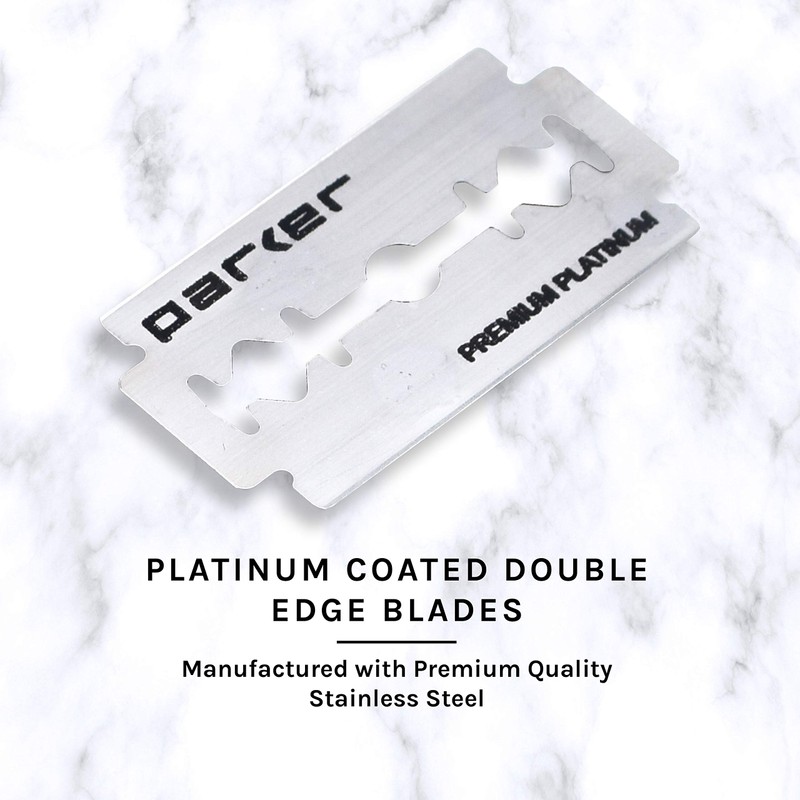 Parker Open Comb Double Edge Safety Razor – Heavyweight Chrome