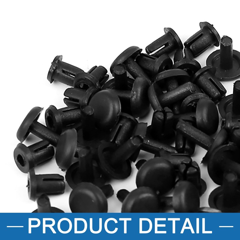 A ABSOPRO 4mm Rivets Push Type Panel Retainer Clip for