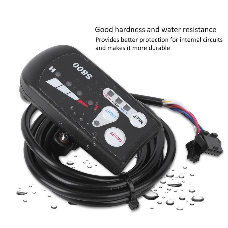 EBicycle Lithium Battery LED Meter S800 Display Horizontal Black &amp;